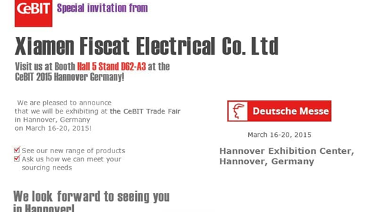 Fiscat sẽ được trưng bày tại Hội chợ thương mại CeBIT ở Hanover, Đức từ ngày 16 đến 20 tháng 3 năm 2015
